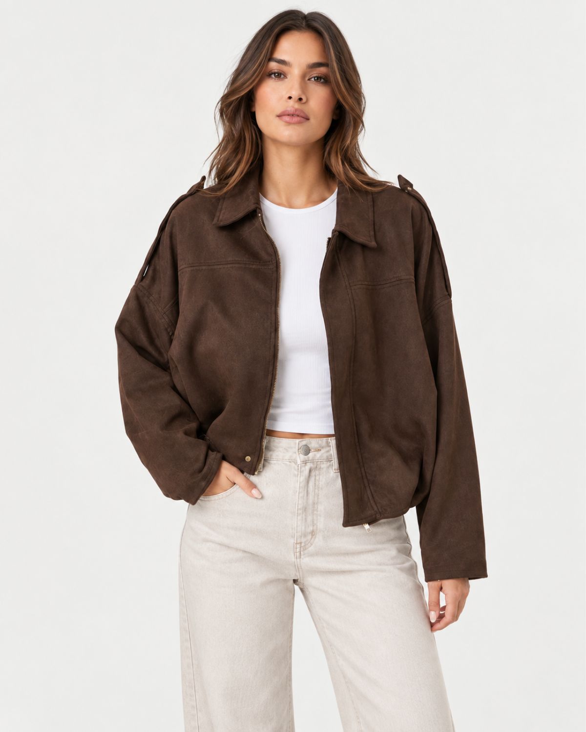 Elara – Cropped Vintage Jacket