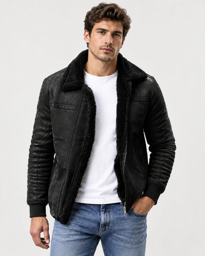 Oliver – Faux Suede Lined Jacket