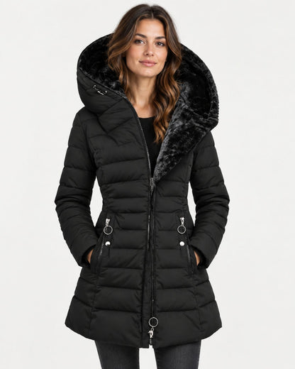 Maisie – Hooded Puffer Coat With Cosy Lining