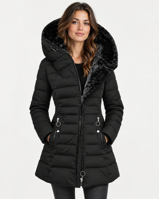 Maisie – Hooded Puffer Coat With Cosy Lining