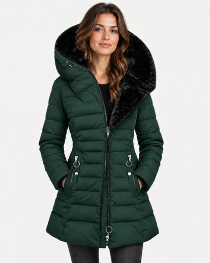 Maisie – Hooded Puffer Coat With Cosy Lining