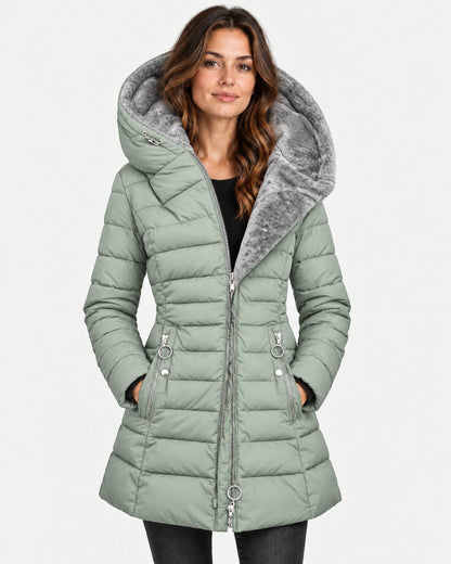 Maisie – Hooded Puffer Coat With Cosy Lining