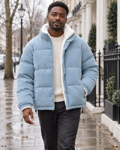 Winston – Sherpa-Lined Corduroy Puffer Jacket