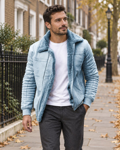 Oliver – Faux Suede Lined Jacket