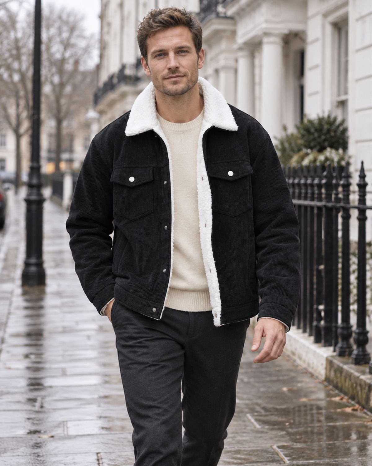 Marlow – Sherpa-Lined Corduroy Jacket